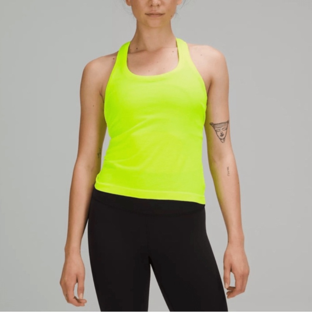 LULULEMON - swiftly tech racer back tank. Size 6. HIGHLIGHT YELLOW
